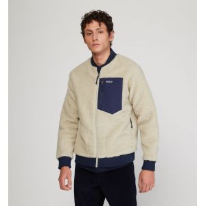 Image de Patagonia Retro-X Bomber Jacket - Veste polaire taille S, beige/gris/noir