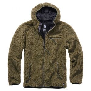 Image de Brandit Veste Teddyfleece Worker Jacket olive