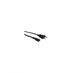 Nilox Iec C7 f - iec 23-16/VII m, 1.8 m - Câble (1.8 m, 1.8 m, Connecteur mâle/Connecteur femelle, Coupleur C7, CEE7/7, 250 v, Noir)
