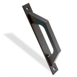 Amig - Poign&eacute;e de porte droite en Aluminium | Poign&eacute;e pour portes coulissantes ou partes battantes | 198 x 25 x 40 mm | Poign&eacute;e droite fonctionnelle et confortable | Couleur Noir