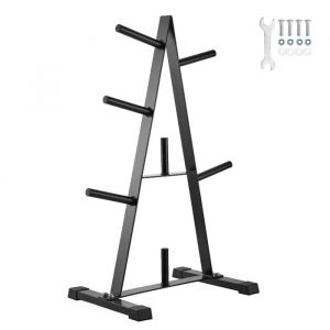 VEVOR Support d'Haltères avec Capacité de Charge 227 kg, Rack de Rangement pour Disques des Poids de 25,4 mm, Support de Poids à Cadre en A, Repose Haltères pour Stockage Musculation Gym Domicile
