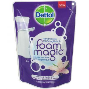 Image de Dettol Mousse Lavante - Fleur Orchidée Vanille - Recharge 200 ml