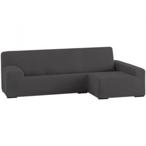 Eysa Ulises Housse de Canapé élastique avec Chaise Longue à Droite, Gris, 250-310 cm
