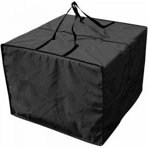 Sac de Rangement Coussin - Durable 210D Sac de Rangement pour Coussin de Jardin, Fermeture éclair Housse Rangement Coussin Exterieur avec poignées et