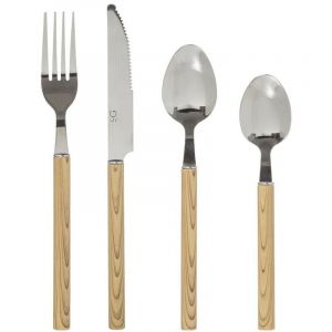Secret de Gourmet Ménagère inox 24 pièces Indonésie bois