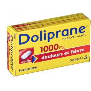 Sanofi Doliprane 1000 mg - 8 comprim&eacute;s