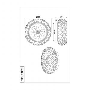 Reality Leuchten Fan BIDAR R61574031, noir mat/or,metal, 15W, 3x E27, Commutable s&eacute;par&eacute;ment