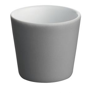 Alessi Tonale - Lot de 4 tasses &agrave; expresso - gris fonc&eacute;/c&eacute;ramique/4 pi&egrave;ces/&Oslash; 6 cm