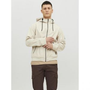 Jack & Jones Manteau softshell homme blanc cass&eacute; Drew