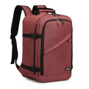 Kono Sac de Voyage 40x20x25cm Sac à dos Ryanair Bagage à Main 20L pour Sous Siège Avion pour Femme Homme, Rouge