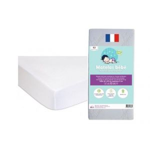 Easy Dort Matelas 40x90 + 2 Protèges matelas, alèses Coton bio Blanc