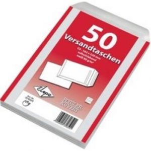 Mailmedia Elepa - pochettes d'expédition offset blanches c5 90 g m2, autocollantes, poids net 8,0 g, intérieur gris petit emballage, cont