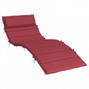VidaXL Coussin De Transat Ensoleill&eacute; Rouge Bordeaux 178 X 60 X 4 Cm