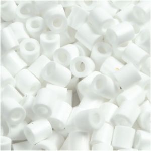 Image de Creotime Perles à repasser Midi 5 mm - Blanc - 6000 pcs