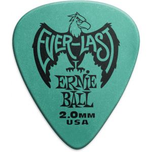 Ernie Ball MEDIATORS EVERLAST SACHET DE 12 BLEU GIVRE 2MM