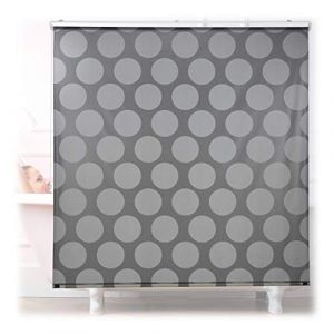 Relaxdays Store de baignoire, 160x240 cm, rideau de douche hydrofuge, montage au plafond & à la fenêtre, pare-bain, gris
