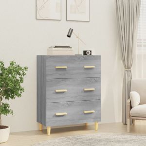 Image de VidaXL Buffet Sonoma gris 70x34x90 cm Bois d'ingénierie - Gris