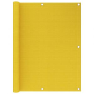 Écran de balcon brise pare vue protection confidentialité 120 x 400 cm PEHD jaune 02_0010185
