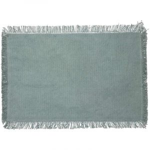 Secret de Gourmet Atmosphera - Set de table à franges Céladon 45x30 cm - Céladon