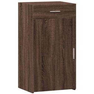 VidaXL Buffet ch&ecirc;ne marron 50x42,5x93 cm bois d'ing&eacute;nierie, armoire, armoire lat&eacute;rale, armoire de rangement, armoire, placard, buffet haut