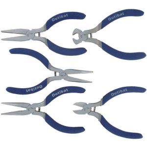 Outibat Lot 5 mini pinces - Longueur 112 mm