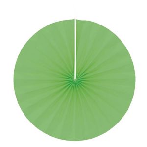 Ruedelafete Lot de 4 &eacute;ventails papier 20cm, Vert