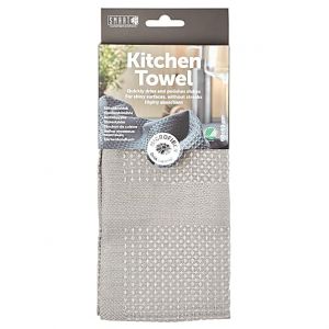 Smart Nature Serviette de Cuisine en Microfibre - Gris