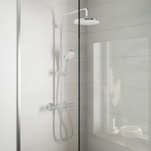 Hansgrohe 26276000 Vernis Blend Duschsystem 200 1 Strahlart mit Thermostat Chrom Colonne de Douche