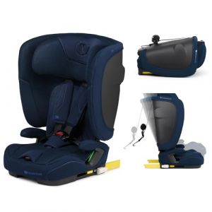 Kinderkraft Siège Auto FIX2GO i-Size 76-150 cm – 15 mois à 12 ans – ISOFIX - Dossier Pliable – Facile à Transporter - Bleu