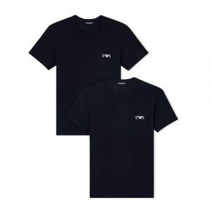 Emporio Armani T shirt Pack x2 Eagle GA Homme Noir