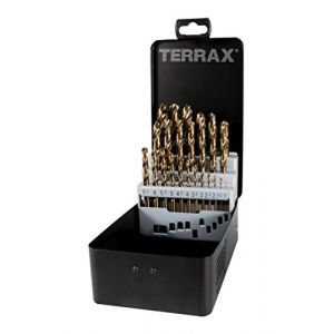 RUKO TERRAX A215215 COFFRET DE FORETS HÉLICOÏDAUX COBALT 25 PIÈCES COFFRET EN ACIER