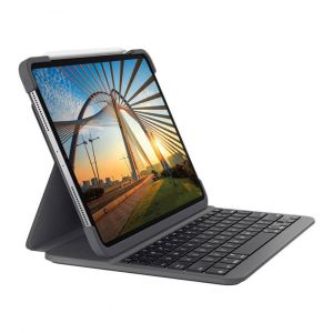 Logitech Slim Folio Pro pour iPad Pro 11" 1e et 2e génération Gris