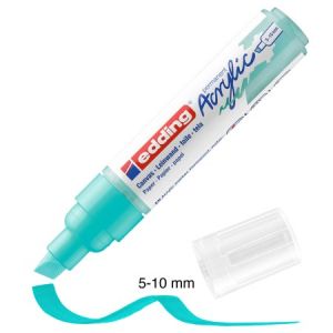 Edding Marqueur Acrylic 5000 - Pointe Large biseautée - Turquoise