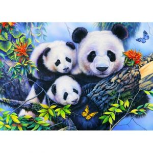 Image de Bluebird Puzzle Panda Family