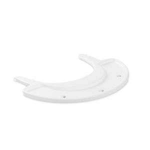 Hauck Plateau de Jeu Play Tray pour Chaise Haute Bébé Arketa (Certifié GRS), Fixation par Clic, Utilisable avec 2 Jeux (non Inclus), Lavable - Blanc