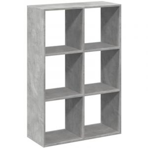 VidaXL Étagère Séparatrice De Pièce Gris Béton 69,5x29x103,5 Cm
