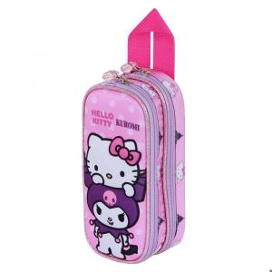 Karactermania Trousse Double 3D - Hello Kitty Playful - Rose- Taille Unique