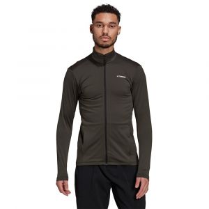 Adidas Veste Terrex Multi Primegreen Full-zip Fleece Vert - Vert - Taille Medium
