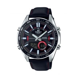 Casio EDIFICE Classic Mixte Adulte Chronographe Quartz Montre avec Bracelet en Acier Inoxydable EFV-C100L-1AVEF
