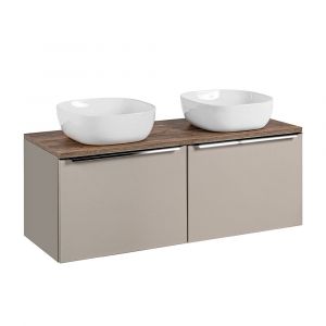 Meuble double vasque 120cm Éros Taupe