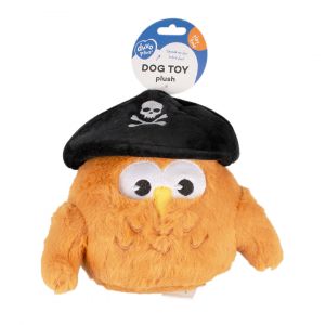 Jouet peluche pour chien hibou pirate Duvoplus