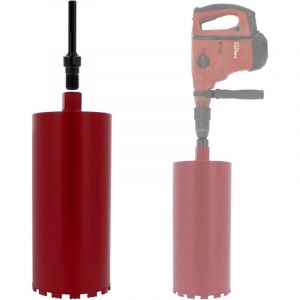 Couronne diamant &Oslash; 188 mm avec adaptateur pour perceuse et perforateur SDS-max