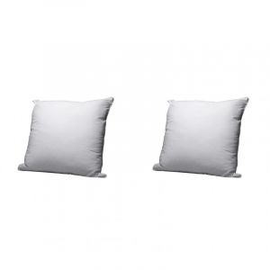 Someo Lot de 2 oreillers éco naturels enveloppe coton bio 60x60