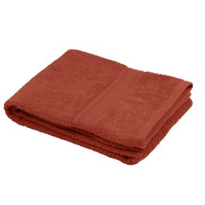 Homemaison Drap de douche en coton bio coton terracotta 140x70