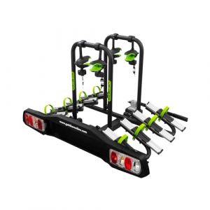 Go biker zenith 4 porte velos pour 4 velos basculant antivol installation facile transport securise supporte 15kg par rail max 60kg
