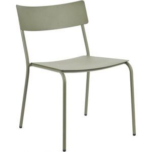 Serax Chaise August aluminium vert eucalyptus 55 x 60 x H79 cm