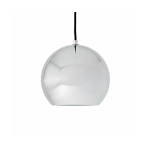 &tradition Suspension Topan VP6 / Verner Panton, 1959 - Ø 21 cm argent en métal