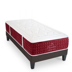 Ensemble Matelas Passion Ressorts ensach&eacute;s Accueil m&eacute;moire et sommier en kit - 90 x 200 cm