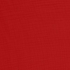 Tissu Double Gaze de coton gaufr&eacute;e vendu par 50 cm(...) - 0004 Rouge