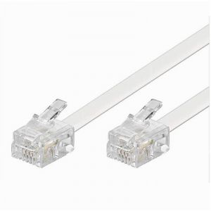 Trade Shop - MAXTECH RJ11 10M TELEPHONE EXTENSION CABLE RJ11-10M TELEPHONE CONNEXION MODEM